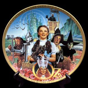 Wizard of Oz 50th Year Commemorative Collectible Plate, 1 Plate Numbered